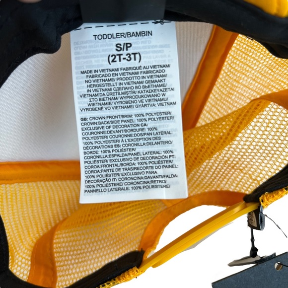 NWT North Face Lightning Bolt Littles Trucker Hat size S (2T/3T) - Picture 6 of 8